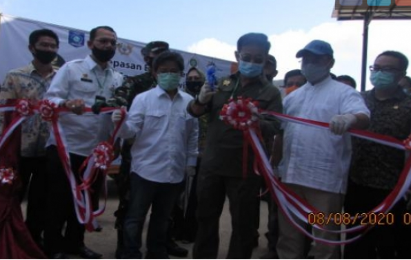 Menteri Pertanian dan Gubernur Erzaldi Lepas Ekspor Cangkang Sawit Senilai 11 Miliiar ke Jepang