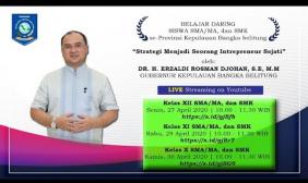 Embedded thumbnail for Belajar Daring Siswa SMA/MA, SMK (Kelas X) se-Provinsi Kep. Bangka Belitung bersama Gubernur